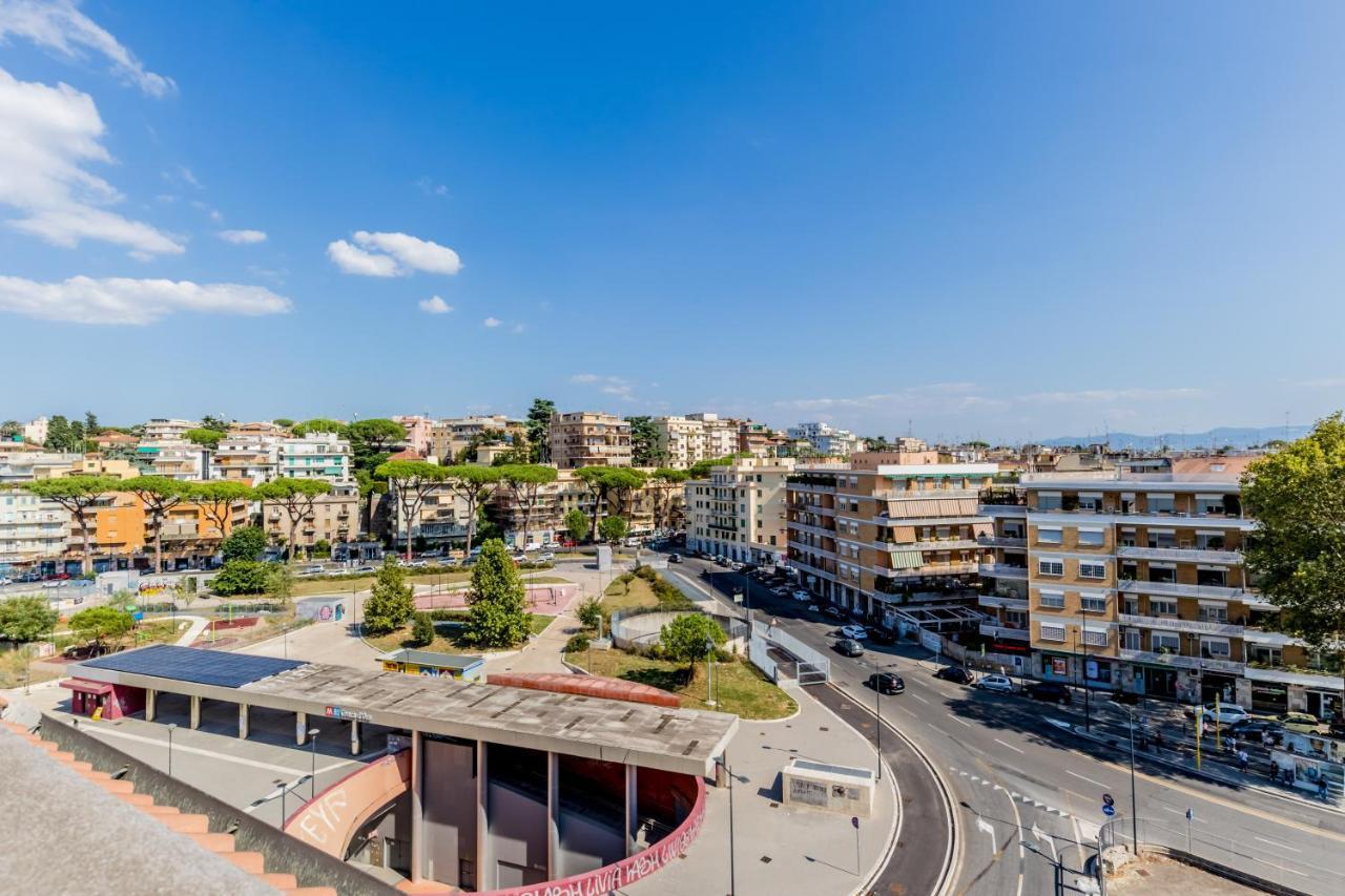 Bbhome Penthouse Bright And Elegant Metro Conca D'Oro Рим Экстерьер фото
